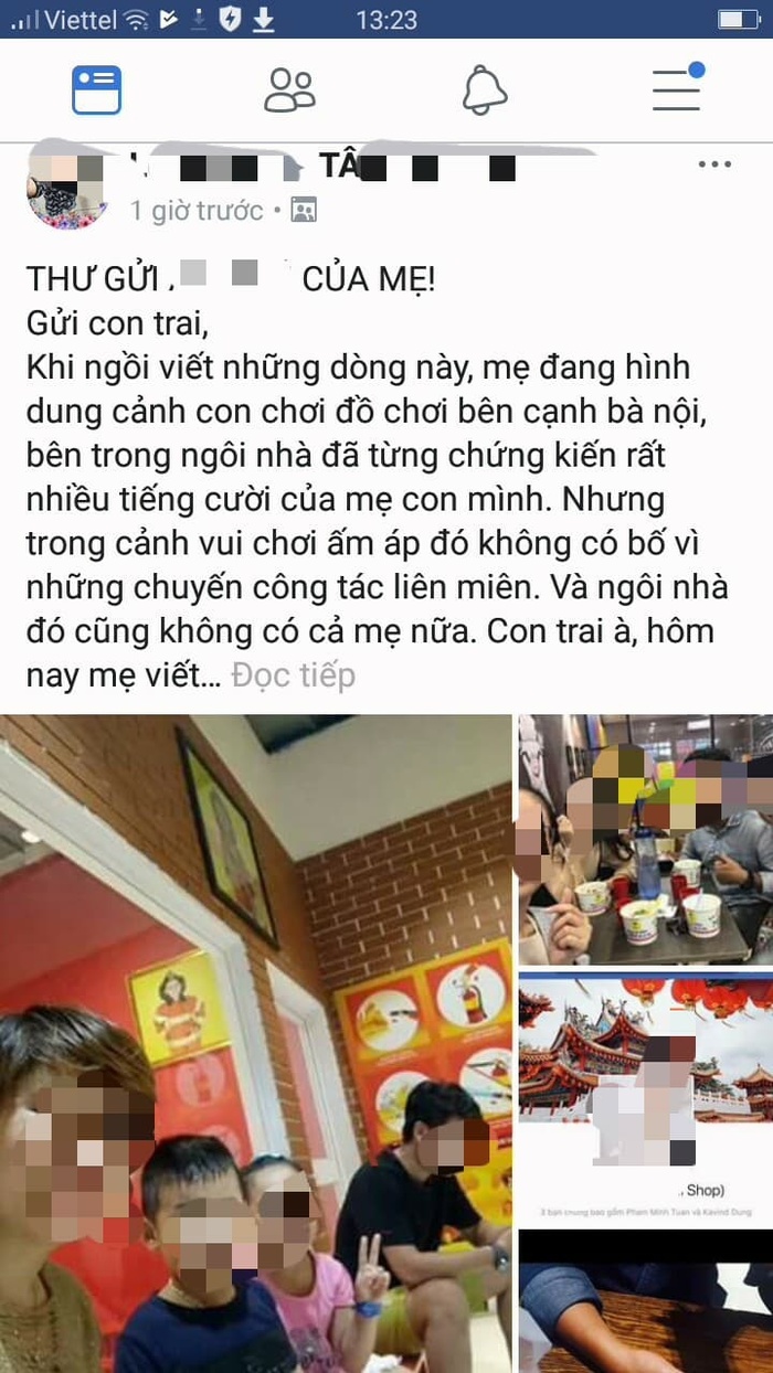 xúc động với bức thư gửi con trai của bà mẹ vừa ly hôn do chồng ngoại tình, mất quyền nuôi con và đang nhớ con da diết