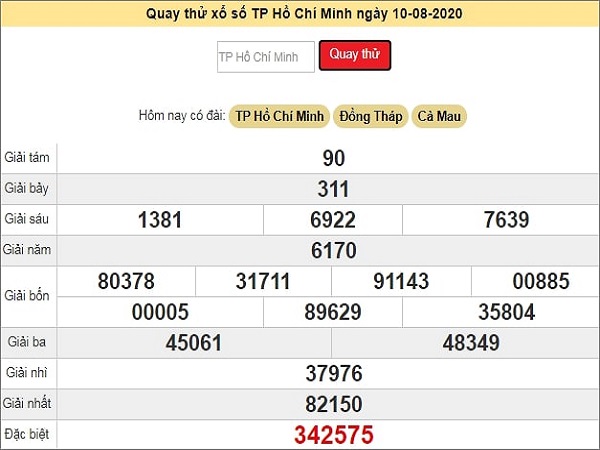 Quay thử KQXS miền Nam – KQ XSHCM – XSMN – TT XSHCM