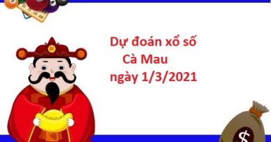 Dự đoán xổ số Cà Mau 1/3/2021