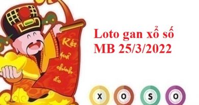 Loto gan xổ số miền Bắc 25/3/2022