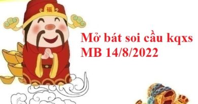 Mở bát soi cầu kqxs miền Bắc 14/8/2022