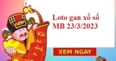 Loto gan xổ số miền Bắc 23/3/2023