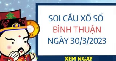 Soi cầu xổ số Bình Thuận ngày 30/3/2023 thứ 5 hôm nay