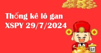 Thống kê lô gan XSPY 29/7/2024