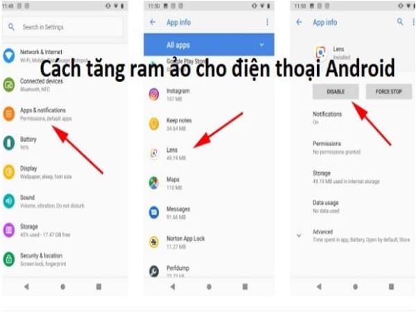 Cách tăng ram ảo trên điện thoại Android